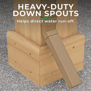 Yardistry Rain Gutter Kit For The 10' x 12' Meridian Gazebo YM12844COM