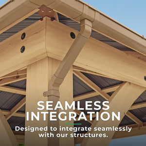 Yardistry Rain Gutter Kit For The 12 x 12 Meridian Gazebo YM12845COM