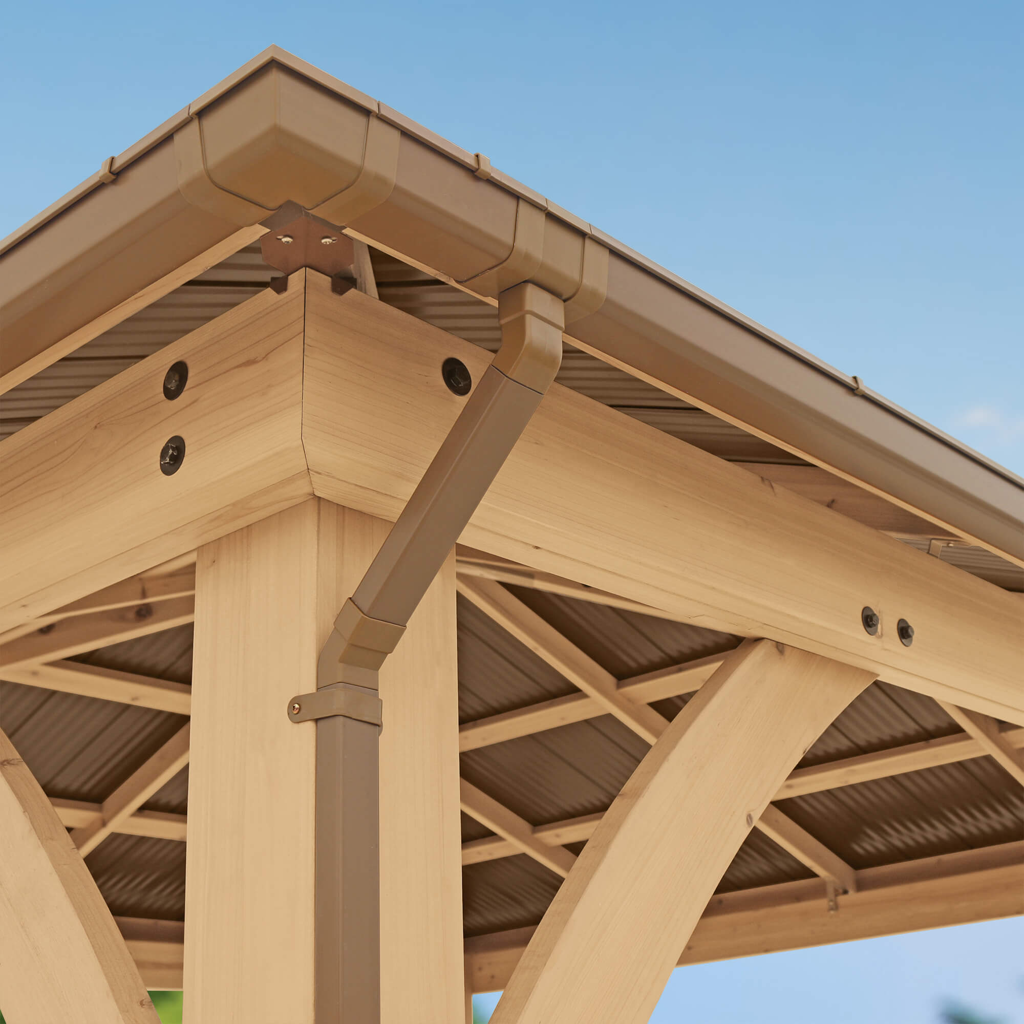 Yardistry Rain Gutter Kit for the 12 x 24 Gazebo YM12852COM | Vital ...