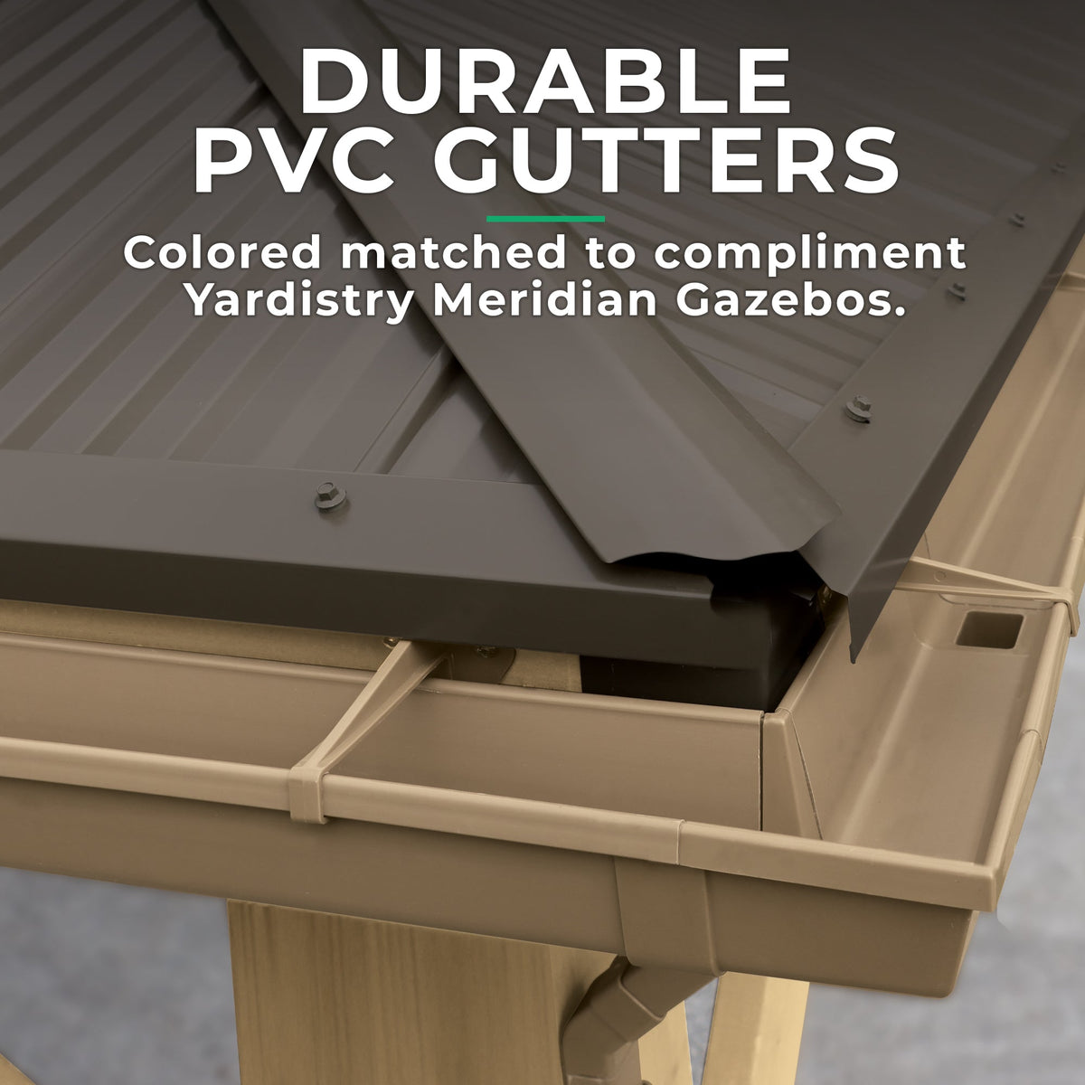 Yardistry Rain Gutter Kit for the 12 x 24 Gazebo YM12852COM