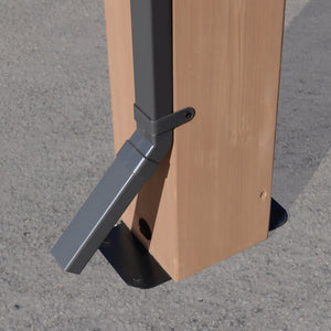 Yardistry Rain Gutter Kit for the 14' x 17' Carport Pavilion YM12991COM