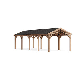 Yardistry Rain Gutter Kit for the 14' x 34' Carport Pavilion YM12992COM