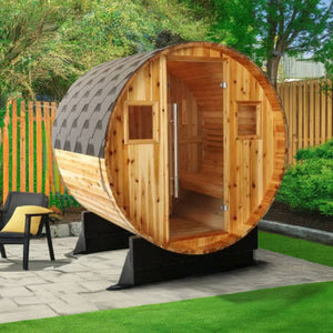 SunRay Aurora 2-4 Person Traditional Barrel Sauna 300SH