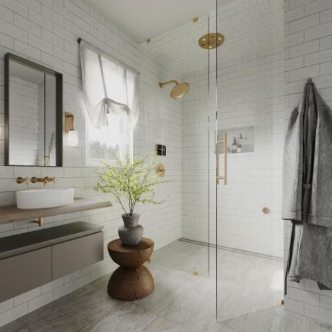 ThermaSol Serenity Light & Sound Rainhead SLSRSQ