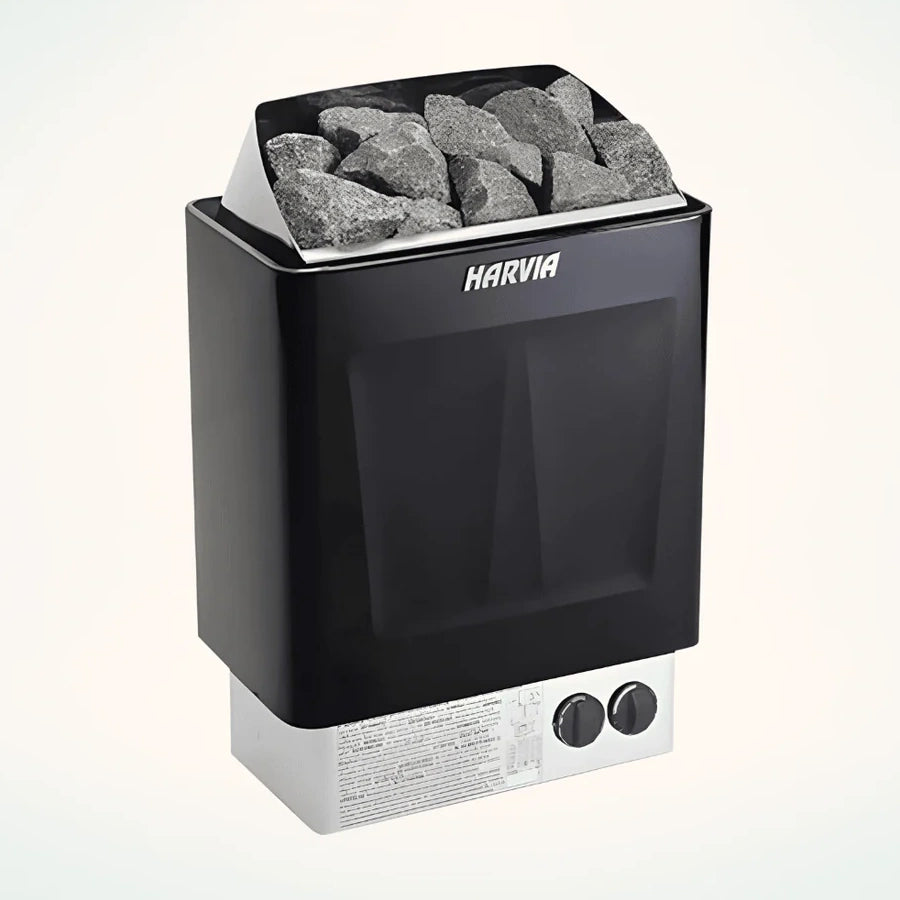 True North Saunas Electric Heater For Saunas – Harvia KIP80-B HEKIP80B - Wall-mounted Heater - Control Switches - Vital Hydrotherapy