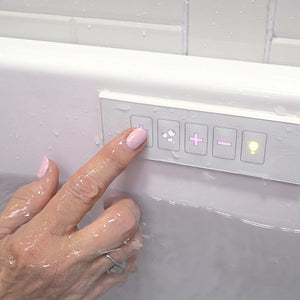 Ella Lounger 27"x60" Acrylic Hydro Massage Walk-In Bathtub hydro massage intensity dial control