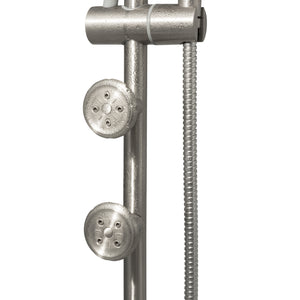 PULSE ShowerSpas Shower System - Lanikai ShowerSpa - dual-function body jets and stainless steel hose - Brushed Nickel - 1028 - Vital Hydrotherapy