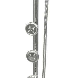 PULSE ShowerSpas Shower System - Lanikai ShowerSpa - 3 dual-function body jets and stainless steel hose - Polished Chrome - 1028 - Vital Hydrotherapy