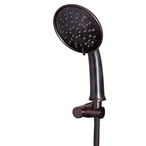 PULSE ShowerSpas Hammered Copper ORB Shower Panel - Sedona ShowerSpa - Hand-forged hammered copper panel with brass fixtures in oil-rubbed bronze finish - Five-function hand shower with 59-inch hose - 1041 - Vital Hydrotherapy