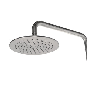 PULSE ShowerSpas Shower System - Aquarius Shower System - All brass construction in Brushed Nickel finish - with 8" Rain showerhead with soft tips - 1052 - Vital Hydrotherapy