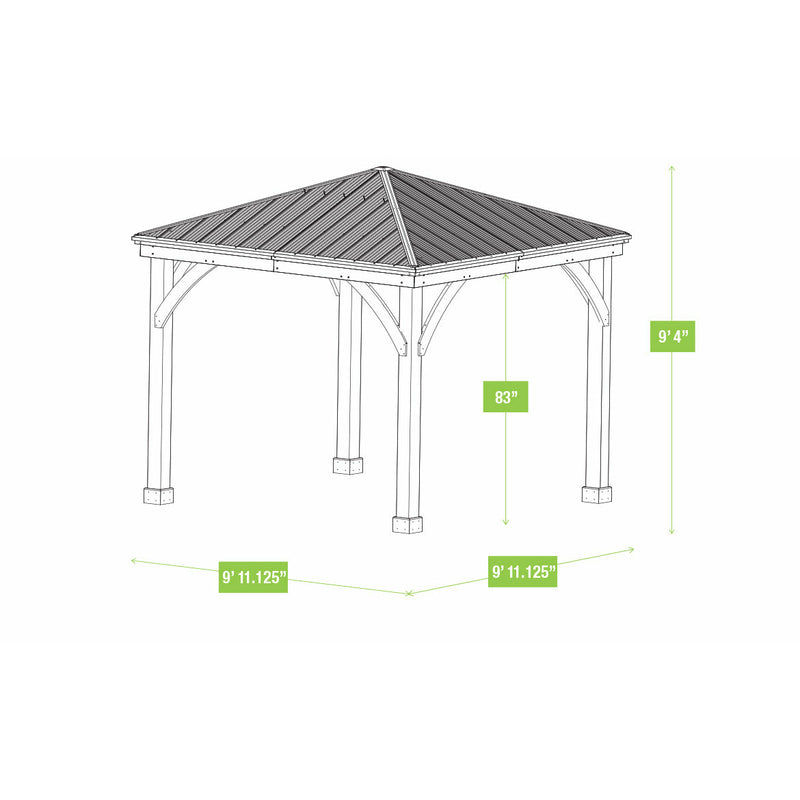 Yardistry 10' x 10' Meridian Gazebo YM11756 | Vital Hydrotherapy