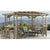 Yardistry 10' x 14' Madison Pergola YM11783 - Premium Cedar Lumber - Removable and Snap-on Sunshade - Premium Corner Design With Wooden Balusters - Bar and Shelf Feature - Pre-cut, Pre-drilled, and Pre-finished - Set In a Garden - Vital Hydrotherapy