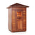 Enlighten Sauna InfraNature Original Infrared Outdoor Canadian red cedar inside and out Peak Roofed two person sauna