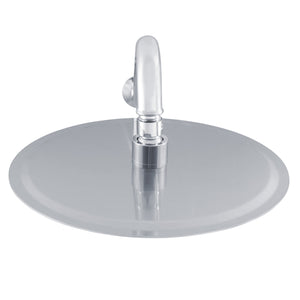 PULSE ShowerSpas Stainless Steel Shower Head - Island Falls 250mm - Matte Stainless steel - Super thin profile with robotic laser-welded leading edge - with Swivel brass ball joint - 2001-250 - Vital Hydrotherapy