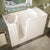 Meditub 26 x 53 Walk-In Bathtub - High-grade marine fiberglass with triple gel coating - Biscuit Finish - Inward swinging door - with 6 in. Threshold & 17 in. Seat Height, Built-in grab bar - Left Drain - Air Jetted - Lifestyle - 2653 - Vital Hydrotherapy