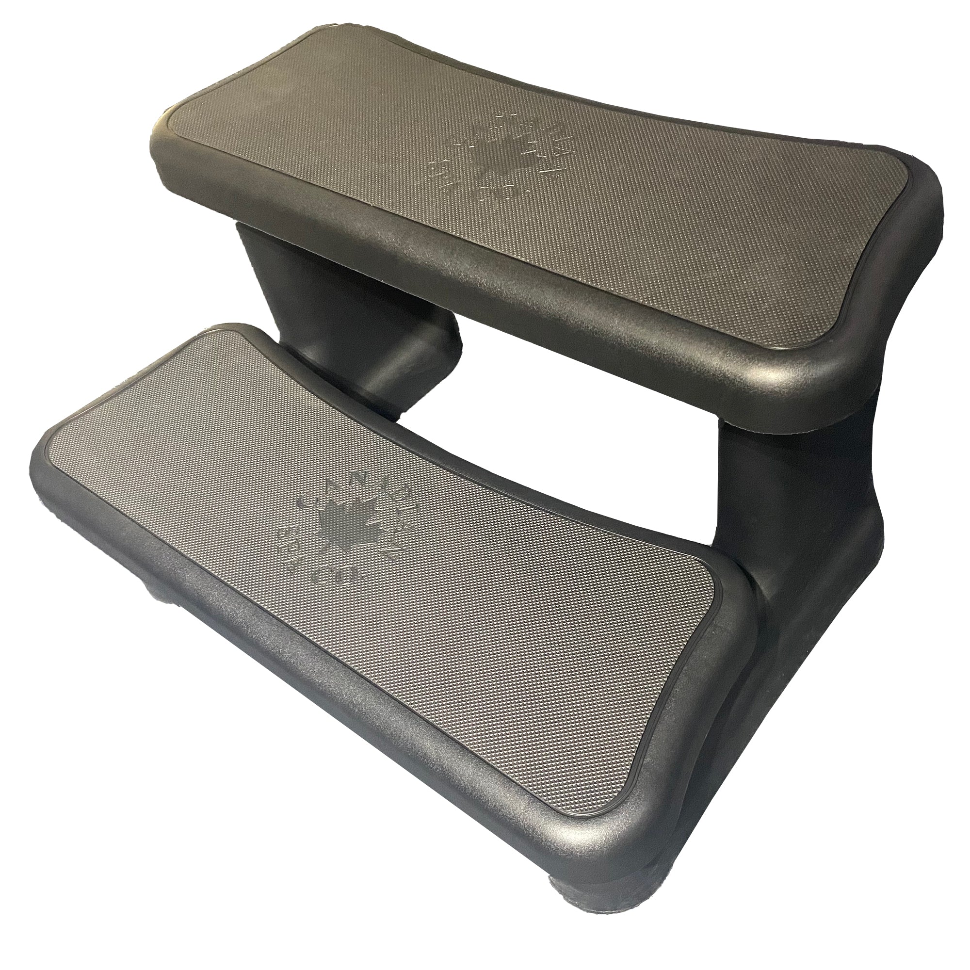 Canadian Spa Universal Spa Steps - Black - in a white background - KF-10061 - Vital Hydrotherapy