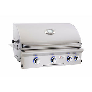 American Outdoor Grill 30-inch "L" Series Built-In Grill Complete - Solid State Electronic Ignition - Solid Brass Valves - Analog Heat Indicator/ Thermometer - 30NBL - Vital Hydrotherapy