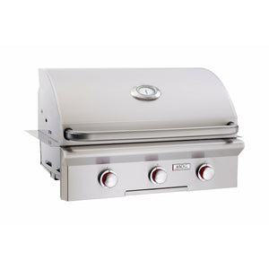 American Outdoor Grill 30-inch "T" Series Built-In Grill Only - Interior Halogen Lamps and Electronic Start - Solid Brass Valves - Analog Heat Indicator/ Thermometer - 30NBT-00SP - Vital Hydrotherapy