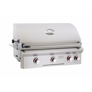 American Outdoor Grill 30-inch "T" Series Built-In Grill Complete - Interior Halogen Lamps and Electronic Start - Solid Brass Valves - Analog Heat Indicator/ Thermometer - 30NBT - Vital Hydrotherapy