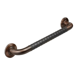 PULSE Ergo Safety Bar - Made of 304 Stainless Steel - Safety bar in Oil rubbed bronze finish - with a decorative design - with Dimpled ergonomic soft grip - 4005 - Vital Hydrotherapy