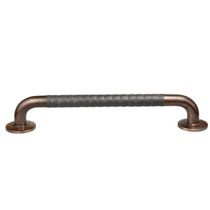 PULSE Ergo Safety Bar - Made of 304 Stainless Steel - Safety bar in Oil rubbed bronze finish - with a decorative design - with Dimpled ergonomic soft grip - 4005 - Vital Hydrotherapy
