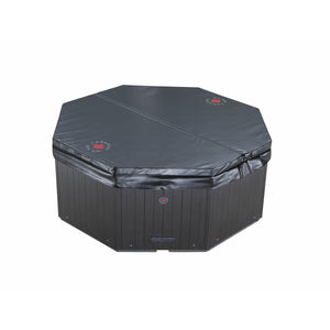 Canadian Spa Muskoka 5-Person 14-Jet Portable Plug & Play Hot Tub - Black outside - with hardtop cover - Size: 74" x 74"x 29" - KH-10096 - Vital Hydrotherapy