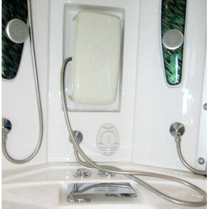 Mesa 608P Steam Shower with massage jets and a handheld shower wand