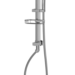 PULSE ShowerSpas Chrome Shower System - Monaco Shower System - Brass soap dish - 7005-CH - Vital Hydrotherapy