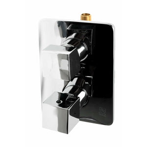 ALFI AB2287-PC Polished Chrome Modern square knobs in a white background
