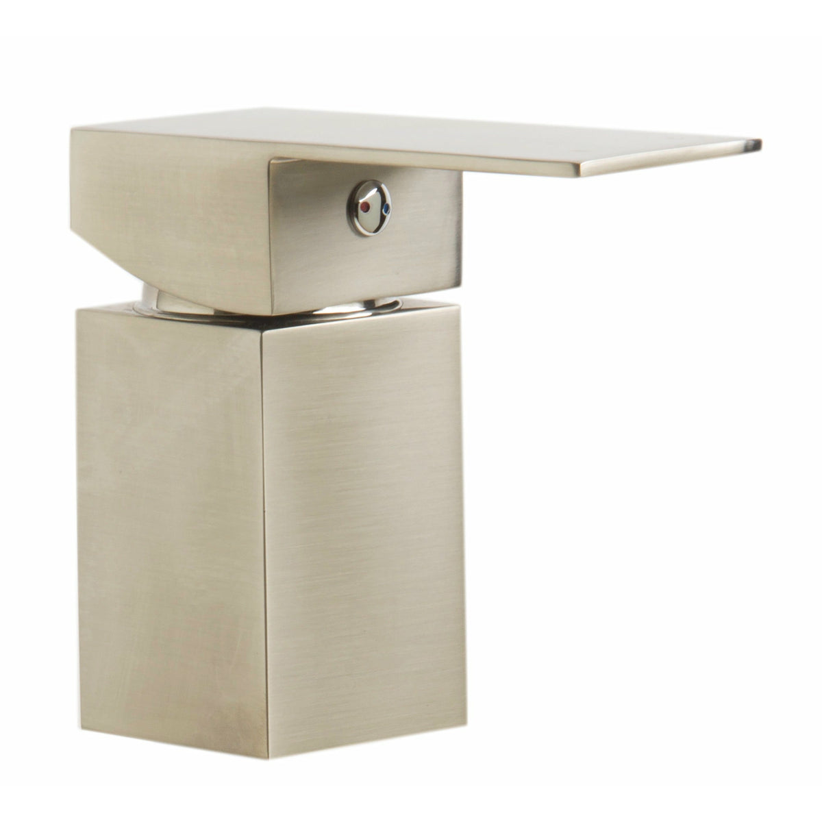 ALFI AB2322 3 Hole Deck Mounted Tub Filler with Hand Held bushed nickel solid brass construction in a white background