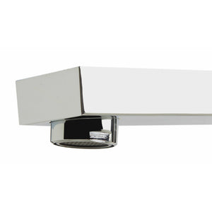 ALFI AB2322 3 Hole Deck Mounted Tub Filler with Hand Held Polished Chrome solid brass construction - Spout close up view in a white background