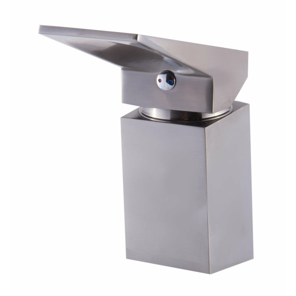 ALFI AB2464 Deck Mounted Tub Filler solid brass construction brushed nickel in a white background