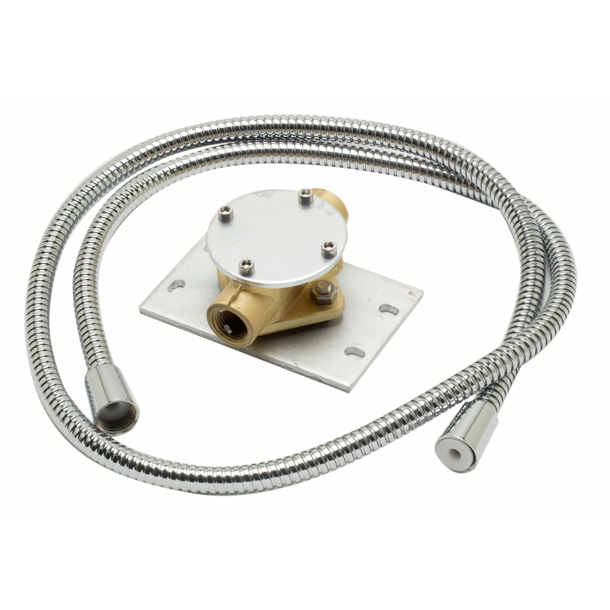 ALFI AB2475 shower tube Polished Chrome in a white background