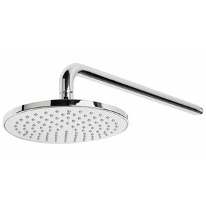 ALFI AB2545-PC Polished Chrome Rain Showerhead modern rounded edges solid brass construction in a white background