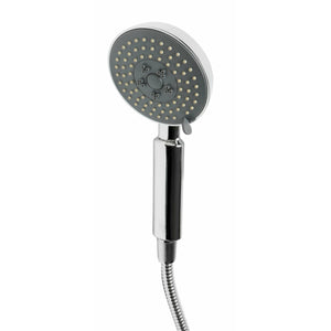 ALFI AB2545-PC Polished Chrome Handheld Showerhead modern rounded edges solid brass construction in a white background