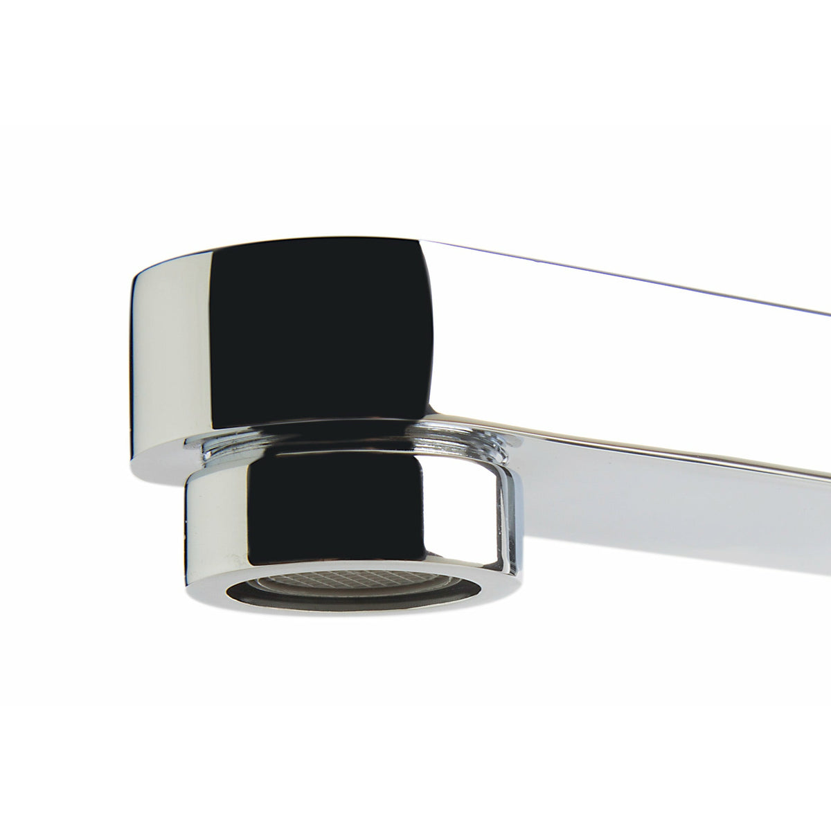 ALFI AB2703 Deck Mounted Tub Filler Spout solid brass construction polished chrome in a white background