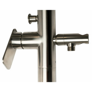 ALFI AB2875 single lever handle brushed nickel in a white background