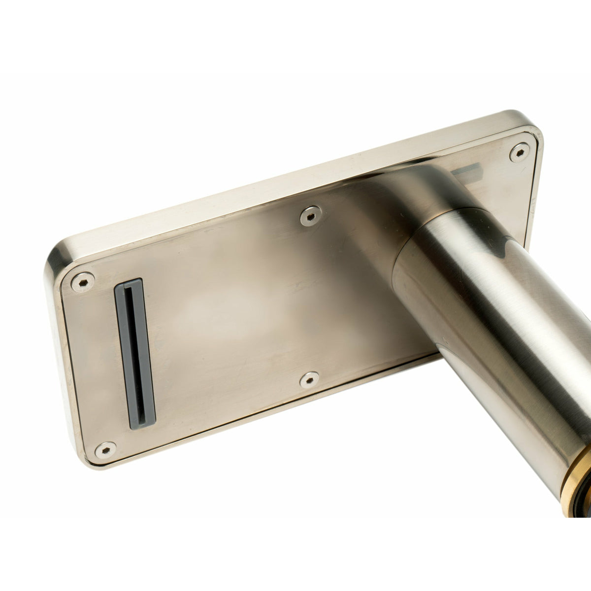 ALFI AB2879 Deck Mounted Tub Filler brushed nickel in a white background