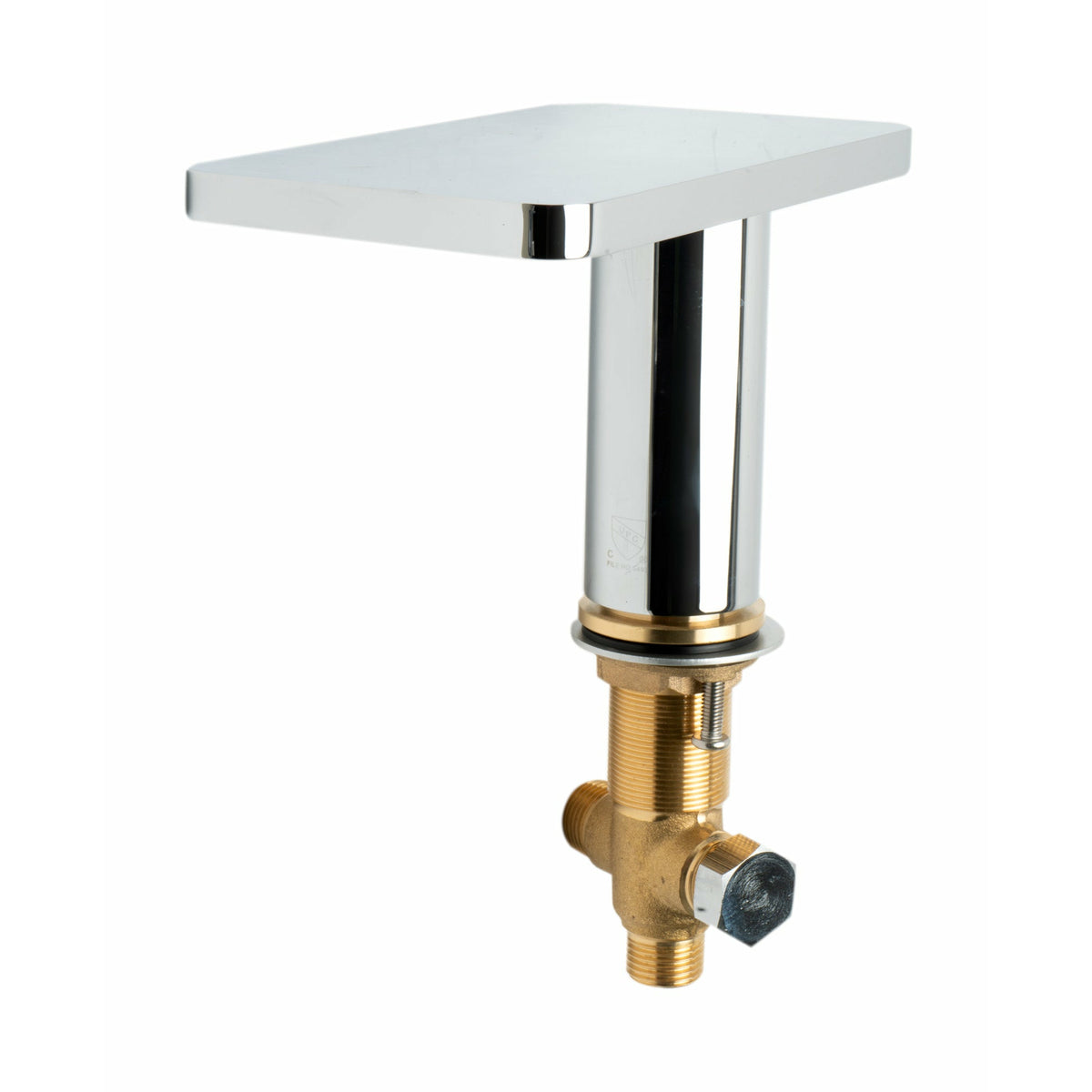 ALFI AB2879 Deck Mounted Tub Filler polished chrome in a white background