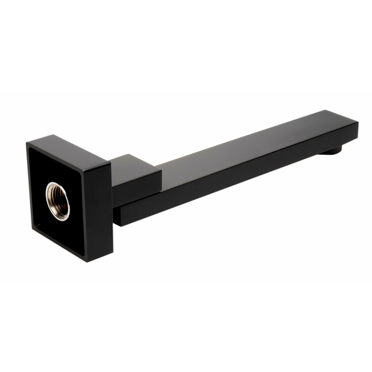 ALFI AB7701 Square Foldable Tub Spout Black Matte finish in a white background