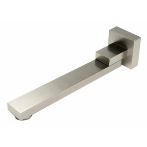 ALFI AB7701 Square Foldable Tub Spout brushed nickel in a white background