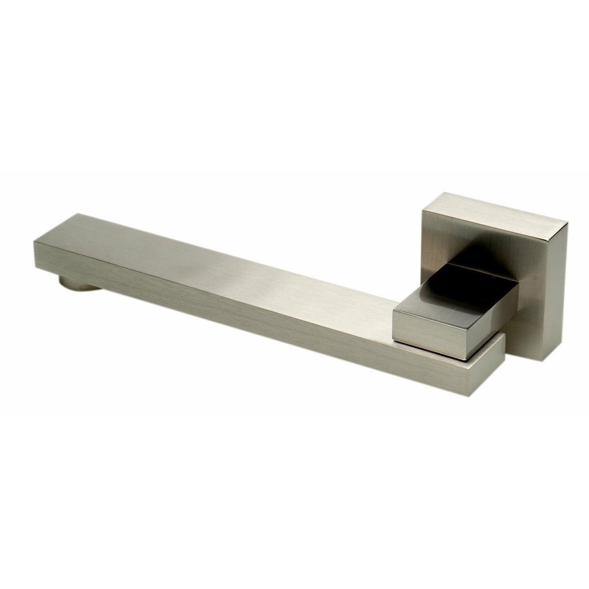 ALFI AB7701 Square Foldable Tub Spout brushed nickel in a white background