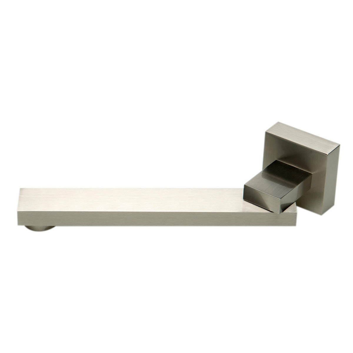 ALFI AB7701 Square Foldable Tub Spout brushed nickel in a white background