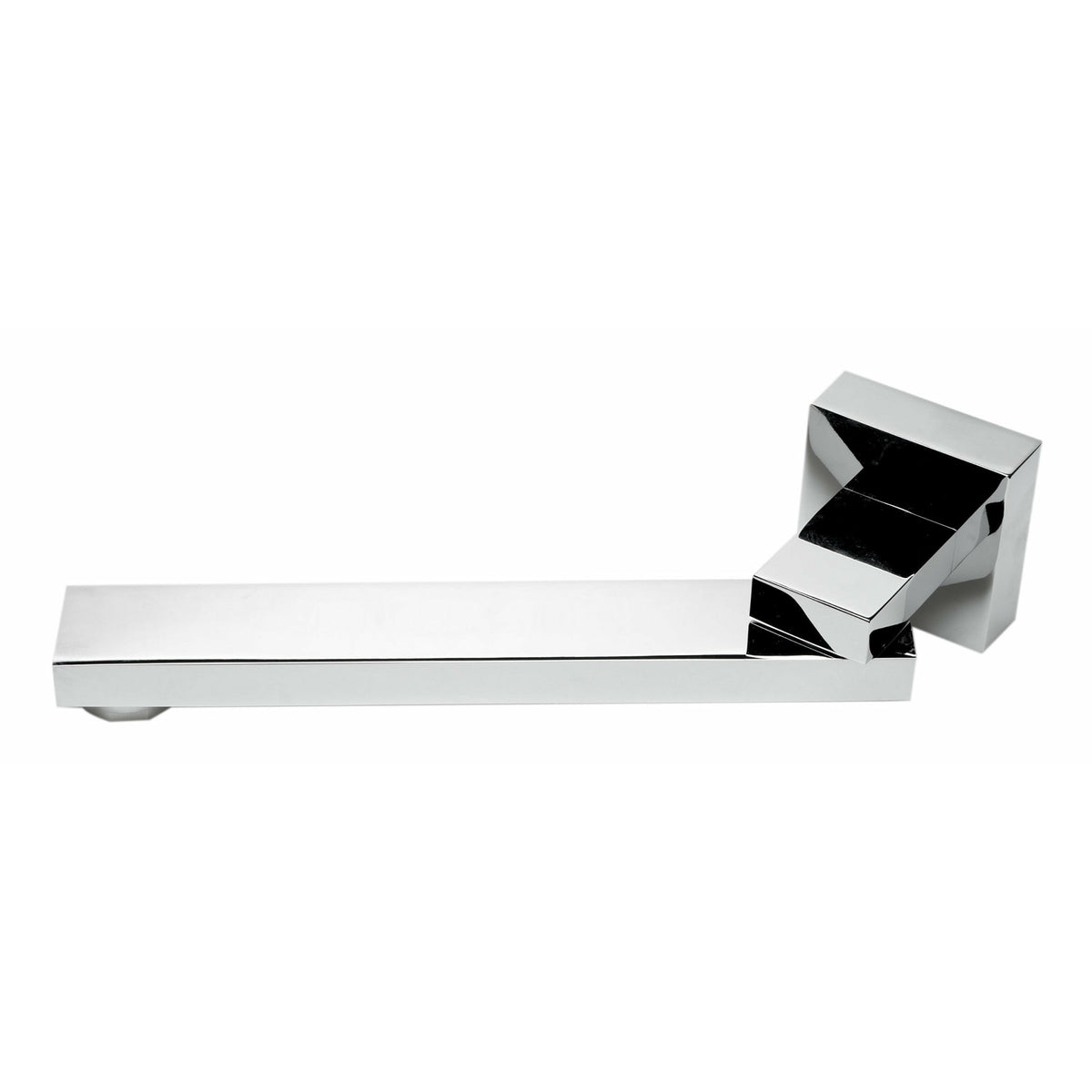 ALFI AB7701 Square Foldable Tub Spout polished chrome in a white background
