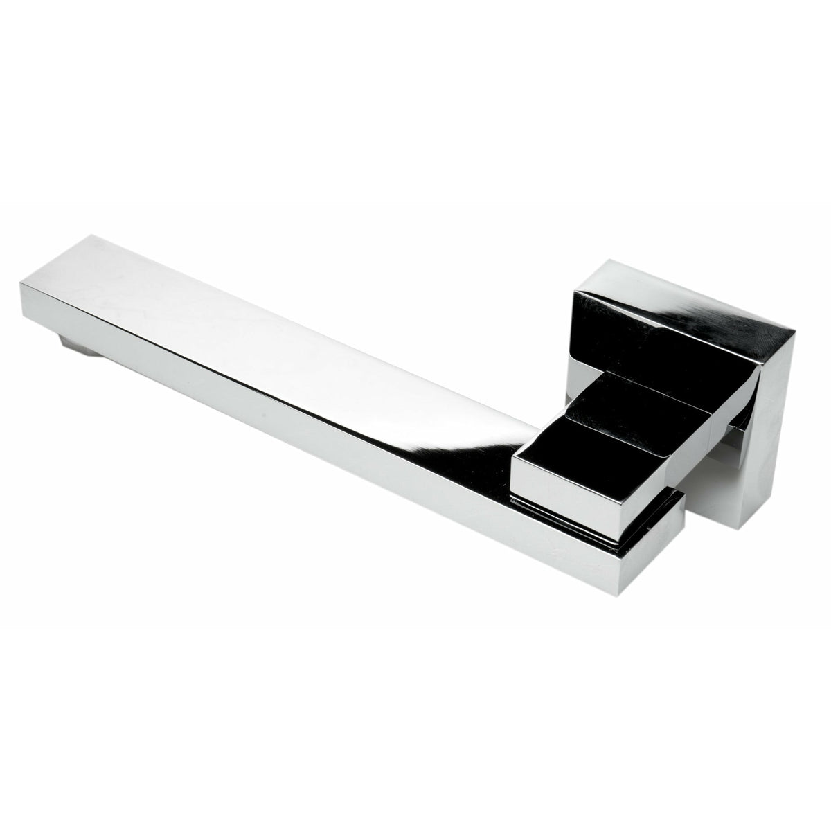 ALFI AB7701 Square Foldable Tub Spout polished chrome in a white background