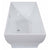 ALFI AB8840 67 inch White Rectangular Acrylic Free Standing Soaking Bathtub with polished chrome overflow in a white background, 1 person capacity