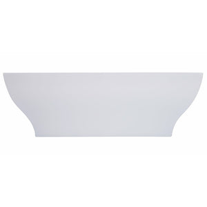 ALFI AB8840 67 inch White Rectangular Acrylic Free Standing Soaking Bathtub