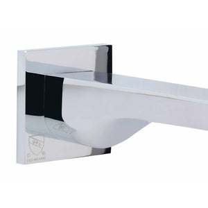 ALFI AB9201 Wall mounted Tub Filler Bathroom Spout and decorative plate in a white background