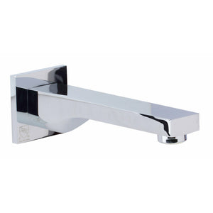 ALFI AB9201 Wall mounted Tub Filler Bathroom Spout, Solid brass construction coated with a Polished Chrome finish in a white background