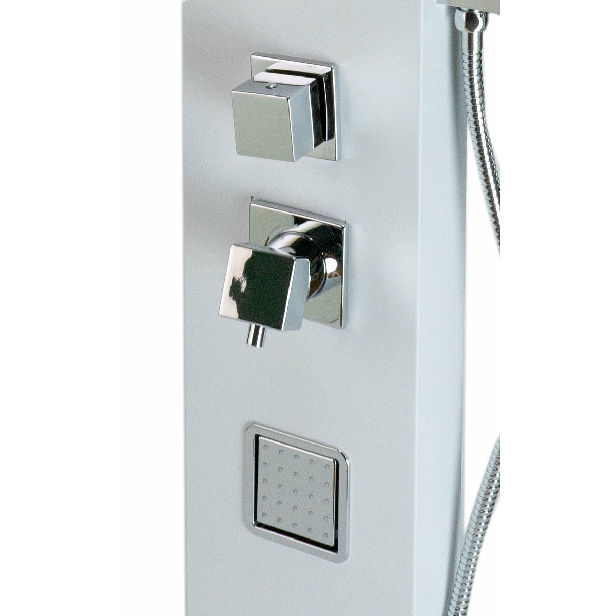 ALFI ABSP60W Body Spray jets in a white background